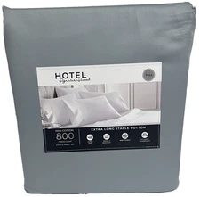 Hotel Signature - 800TC Sheet Set 6pc-Blue Cotton Ultra Soft Bedding-FULL