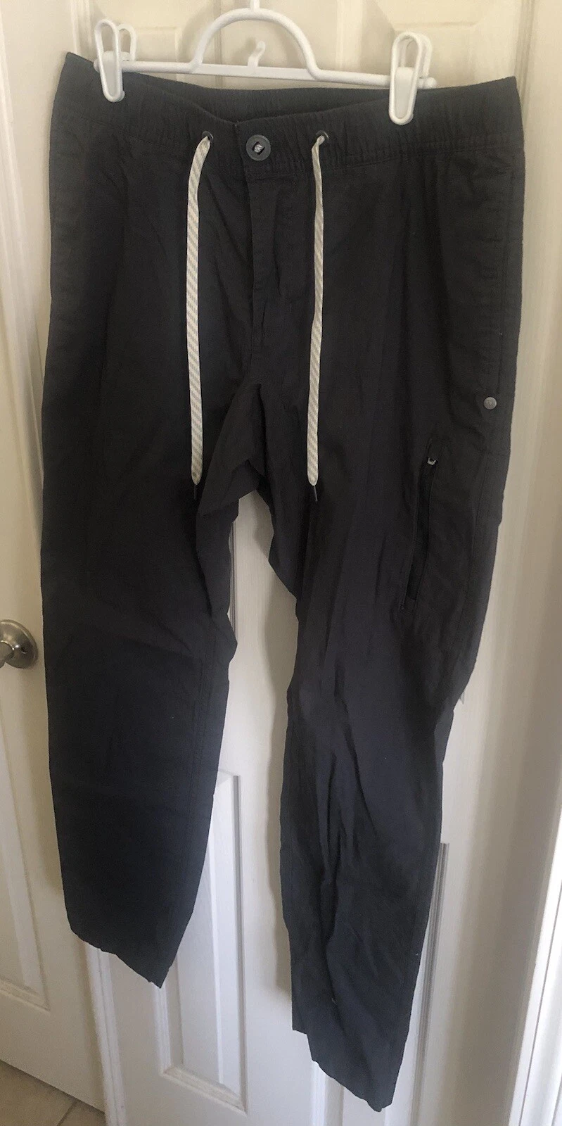 Vuori Ripstop Pants Mens Large Charcoal Gray Hiking Climbing V412 34” W x 40” L