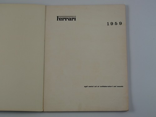 1959 Ferrari Yearbook Annuario 166 212 340 375 250 275 330 365 246 - Picture 2 of 12