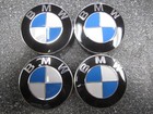 BMW Black Blue White OEM Center Caps 2-1/8" 56mm 3613 10333410 6850834 - Set/4*
