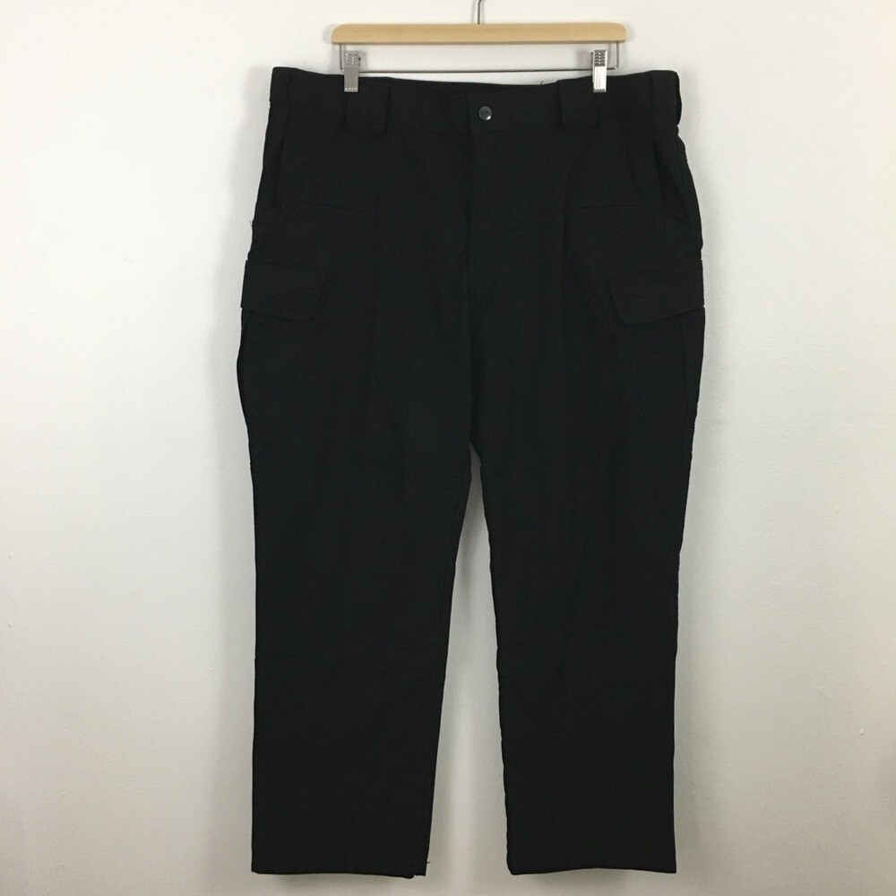 5.11 Tactical Men’s Black Cargo Pockets Utility Canvas Work Pants Size 40 x 30