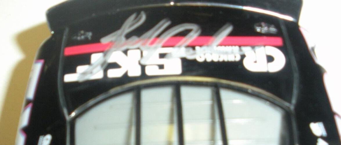 JEFF BURTON AND JACK ROUSH EXIDE W/COA SIGNED 1/24 NASCAR DIECAST