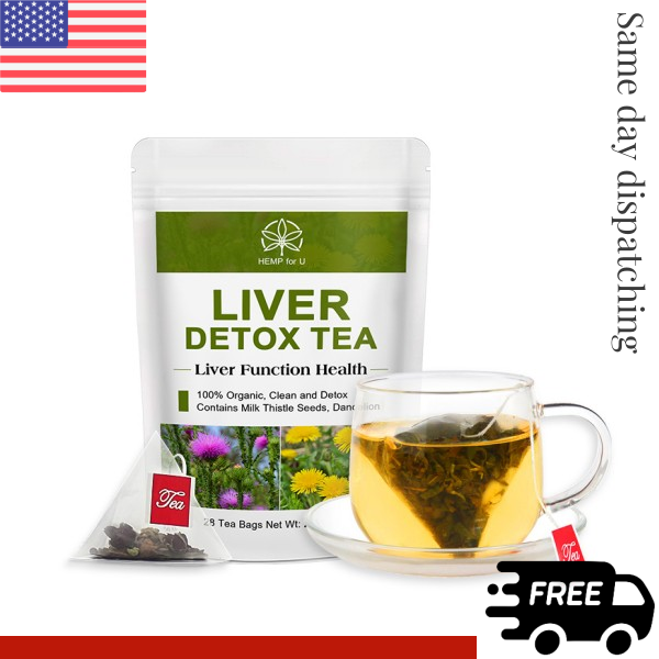 28 Bags Natural Detox Cleanse Herbal Tea For Liver,Kidney Pancrea Herbal Health