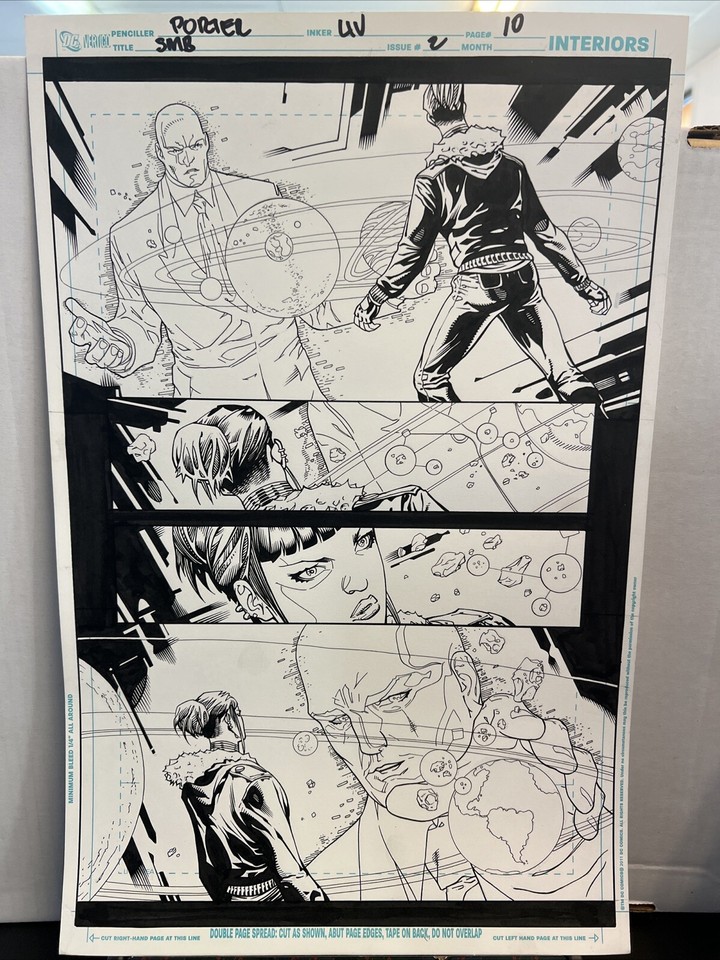 SMB ISSUE 2 PAGE 10 HOWARD PORTER PENCILS & JOHN LIVESAY INKS 11 x 17 ART BOARD Comic Art