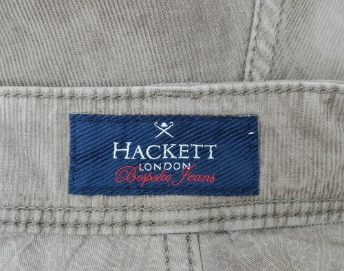 HACKETT LONDON BESPOKE TAILORED JEANS MENS PANTS CORDUROY 5 PKT size W34 - Picture 8 of 12
