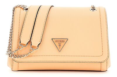 GUESS Noelle Covertible Xbody Flap Bag Umhängetasche Tasche Apricot apricot