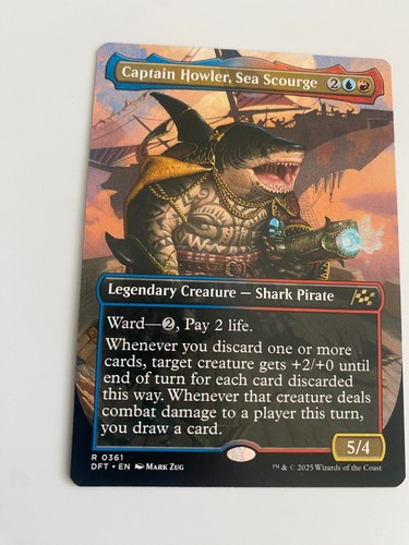 x1 Captain Howler, Sea Scourge DFT Aetherdrift MTG 361 RARE BORDERLESS M/NM 1x