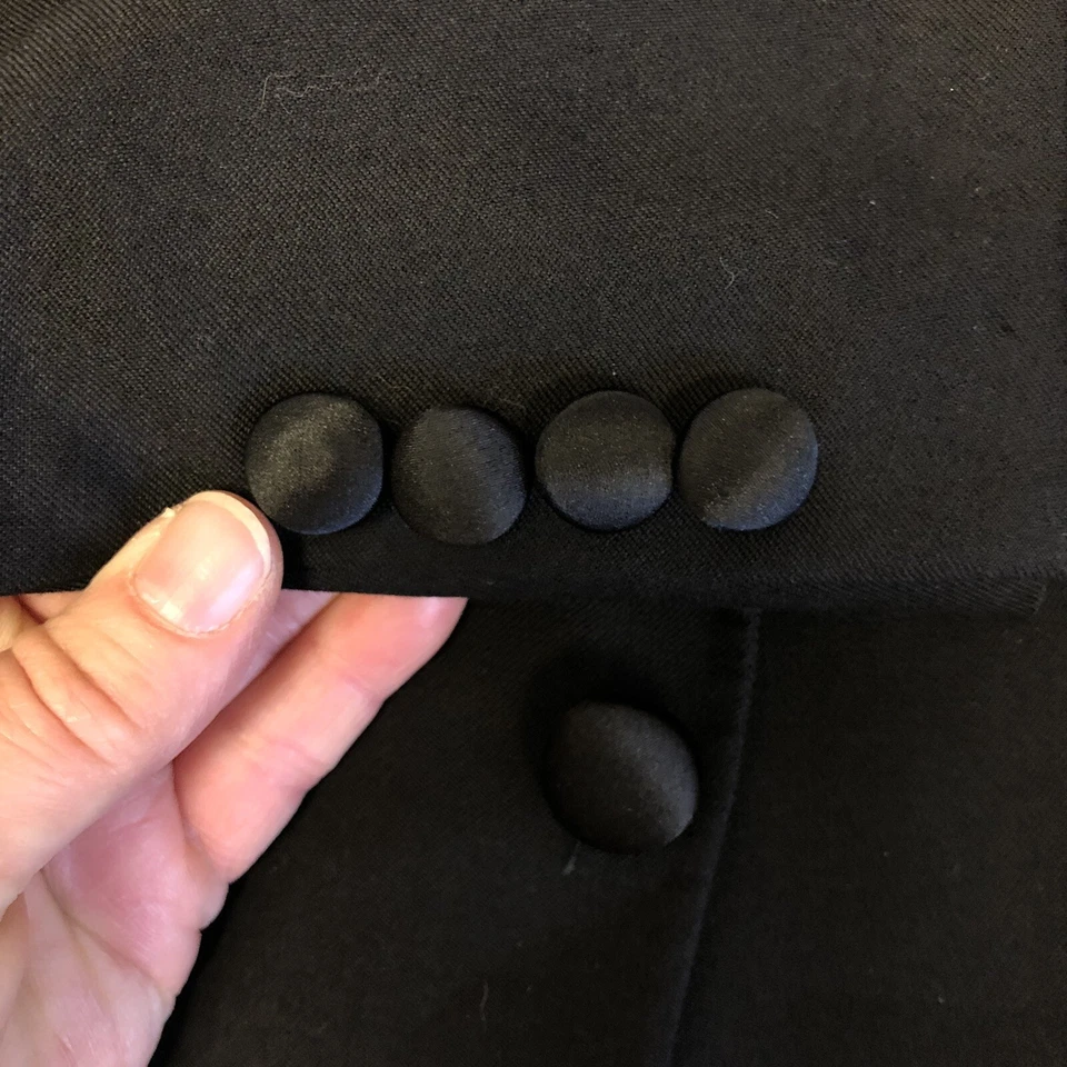 Tommy Hilfiger TUX Sport Coat Tuxedo SATIN Lapel Jacket Formal PROM Blazer 38 - Image 4 of 4