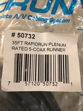C2G Cables To Go Rapid Run 35ft PLENIUM 5-COAX RUNNER 50732 NEW BLACK
