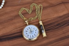 Pocket Watch Shiny Brass Handmade Nautical Style Free Send Timer Key Cha Decorat
