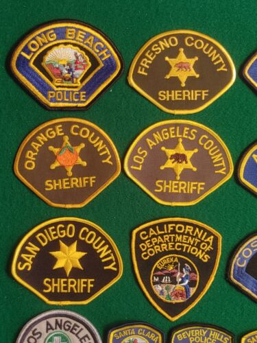 Lot (16) Vintage unbenutzt verschiedene California Police Corrections Patches CHiP's - Bild 2 von 11