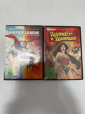 DC Universe JUSTICE LEAGUE - CRISIS ON TWO EARTHS und WONDER WOMAN auf 2 DVDs