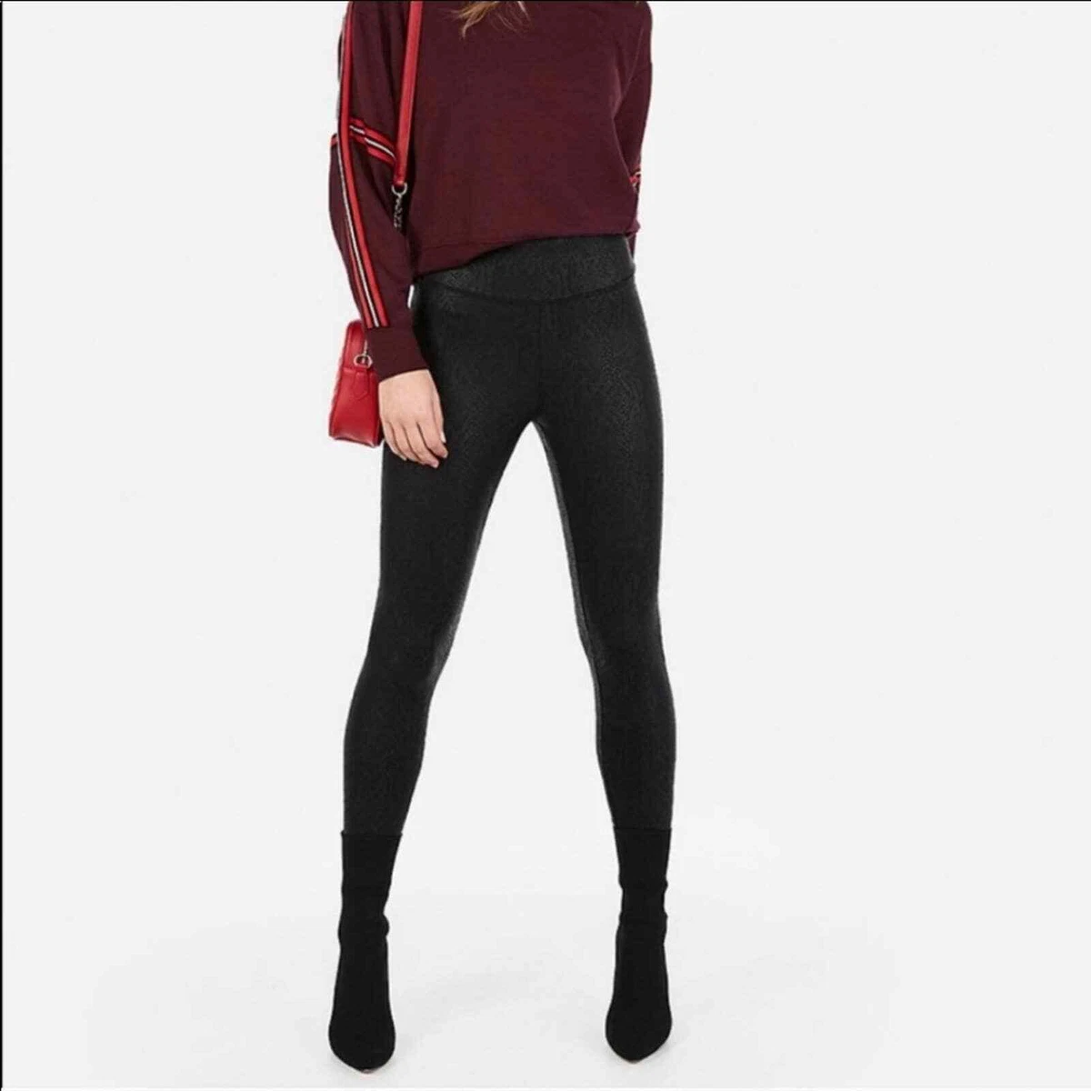 Express top snakeskin leggings