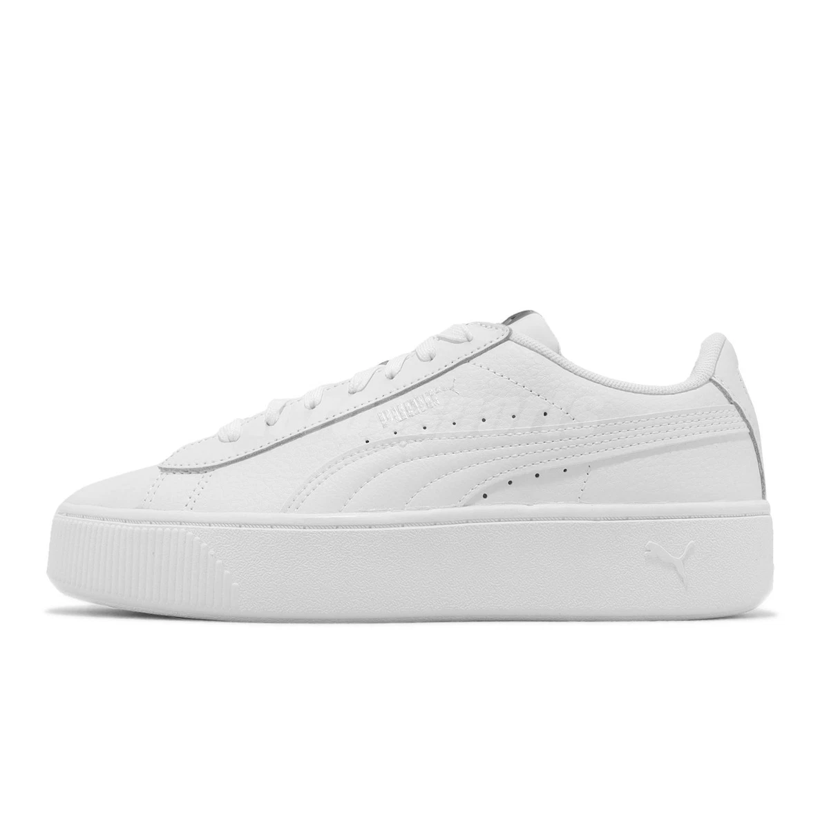 Puma Vikky Stacked L White Silver Women Casual Lifestyle Platform Shoe  369143-02 | eBay