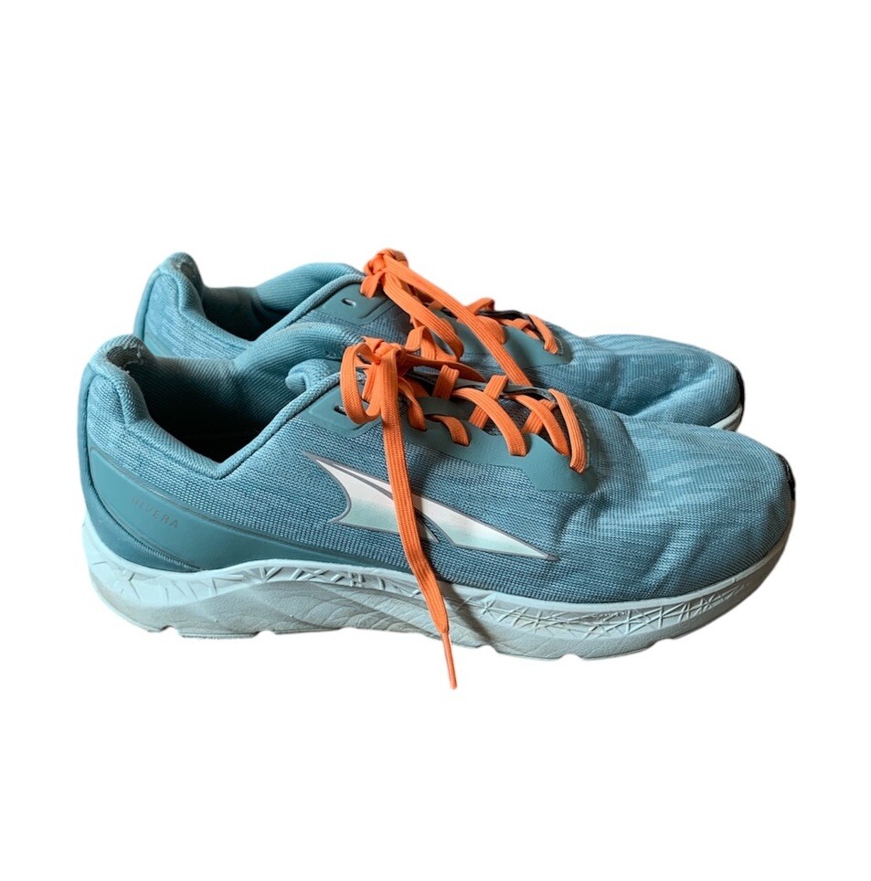 Altra Ego Running Sneakers Teal Blue Orange Size 8.5 Hiking Trail Active Shoes