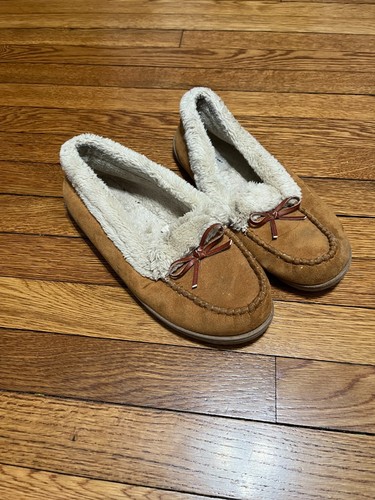 Old Navy Men's Slippers Size 10 Tan Faux Fur Lined Comfort Casual Slip On  Slides | eBay