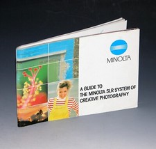 A Guide To The Minolta SLR System Of Creative Photography, 1984 Original Booklet
