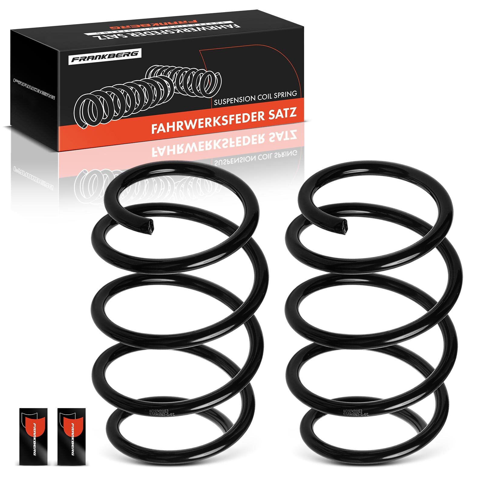 Frankberg 2x Coil Spring Set for Renault Megane III 2008-2015 Front RA1087