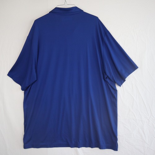 Roundtree & Yorke Polo Shirt Mens 2XLT Tall Performance Golf Blue Short Sleeve - Picture 2 of 6
