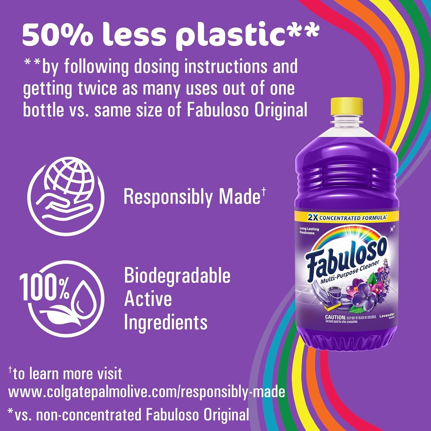 Fabuloso 2X Concentrated Multi-Purpose Cleaner Lavender 56 oz