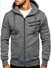 Top best trending Men's Fleece Cardigan Full Zip Sweatshirt Hoodie Jacket