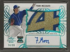 2021 Leaf Trinity Frank Mozzicato XRC Auto Patch Platinum 74/99 KC Royals