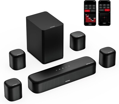 ULTIMEA 7.1ch Soundbar mit Dolby Atmos, Surround Sound System für TV, Aura A60