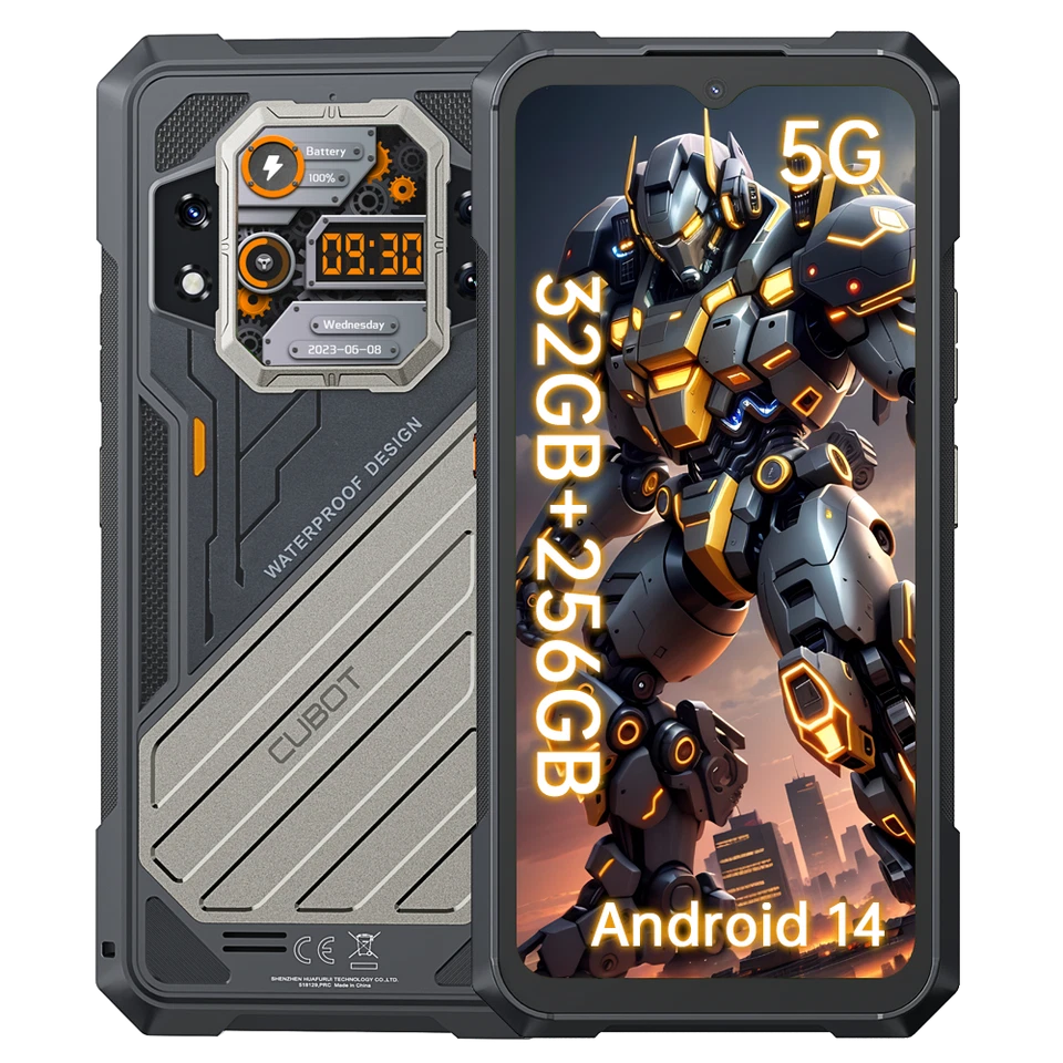 CUBOT KingKong X 32GB+256GB Rugged Smartphone 5G Handy Android 14 10200mAh NFC