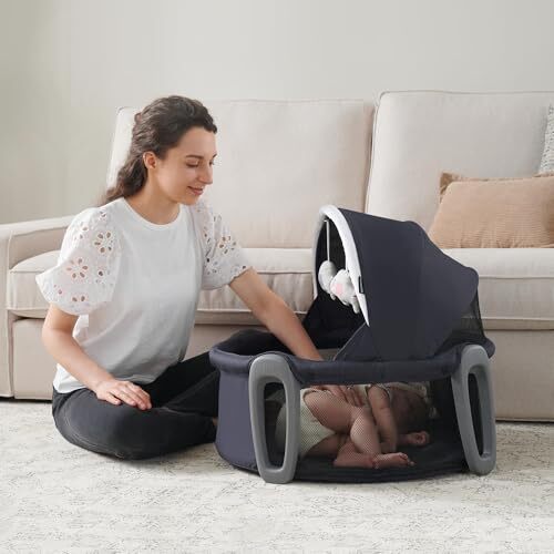 Playards Poratbel Bassinet Travel Bassinet - 第 3/8 張圖片