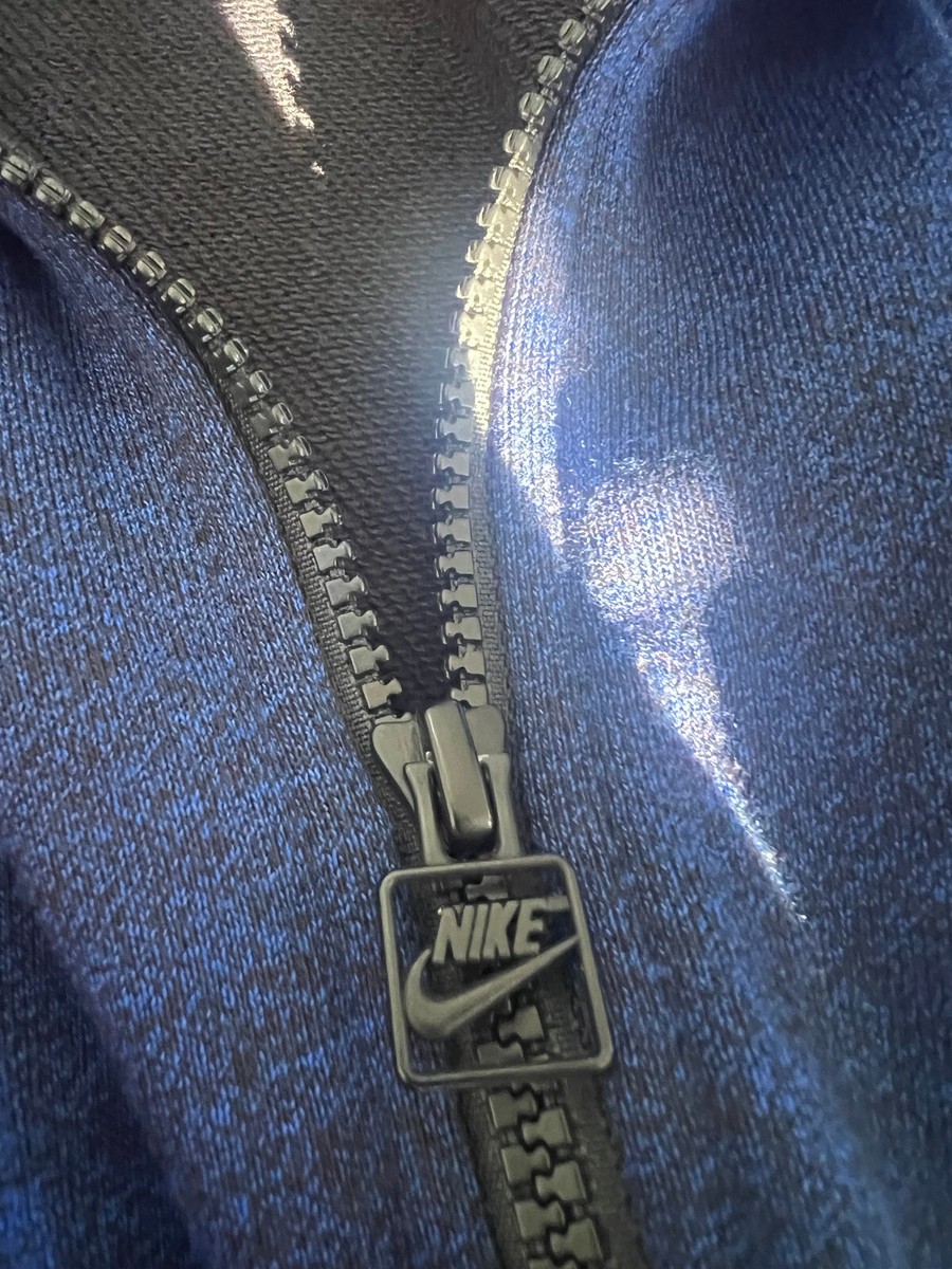 RARE Nike AW77 French Terry Blue Full Zip Hoodie SIZE 3XL RARE Nike AW77 French Terry Blue Full Zip Hoodie SIZE 3XL