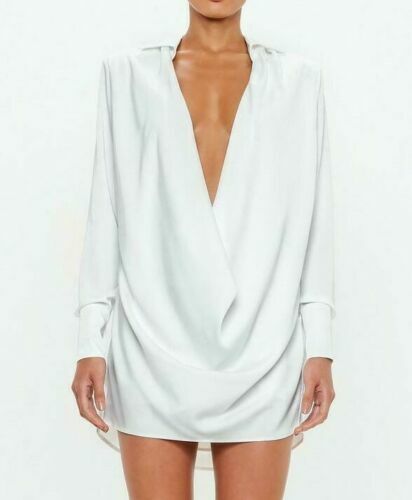 florence satin cowl neck bodycon dress FLORENCE SATIN COWL NECK BODYCON DRESS SIZE 12 Slim NEW WITH TAGS boohoo RRP 18