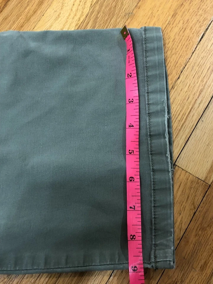Vintage Faded Glory Y2k Cargo Pants Women's 10 Green Front Hi-Rise Side Buckle - Image 4 of 4