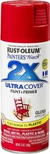 Rust-Oleum 249124 Painter's Touch 2X Ultra Cover Spray Paint, 12 oz, Gloss Apple