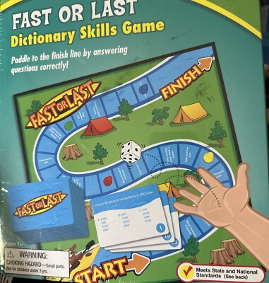 New Sealed Lakeshore Learning Vocabulary Learning Game Fast Or Last Ages 7+