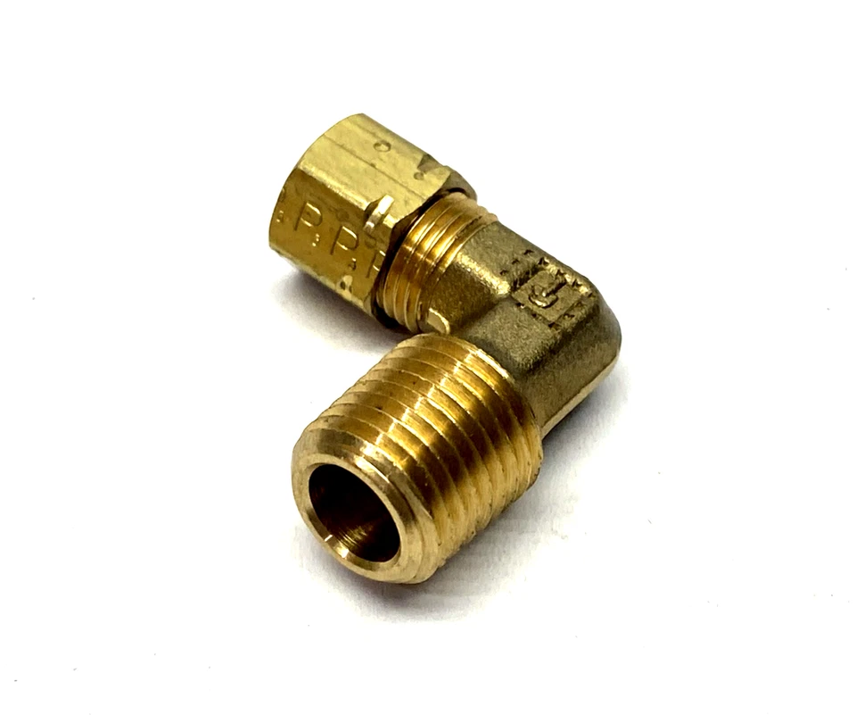 Parker 169CA-4-4 Brass Compression Elbow Fitting 1/4" Tube OD 1/4" NPT 47-PACK - Image 2 of 4