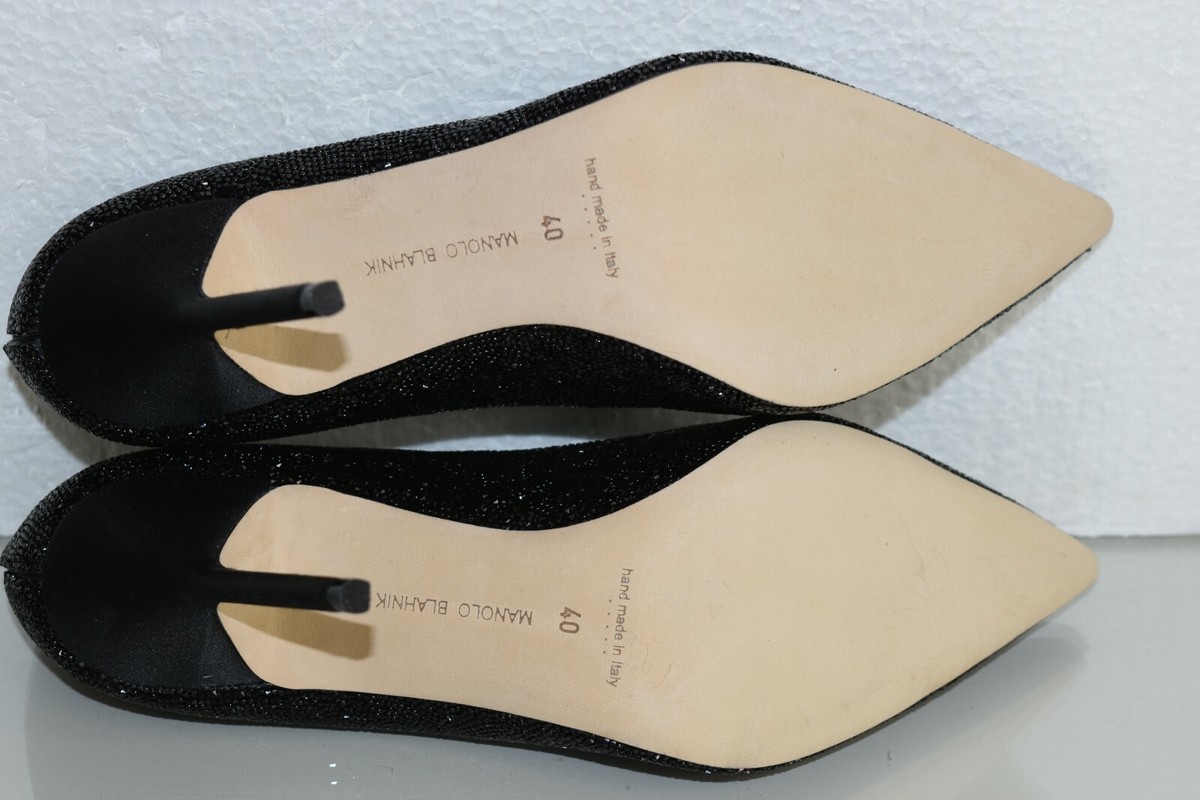 $2395 NEW Manolo Blahnik BB ROCK Crystal Encrusted Pumps Heels