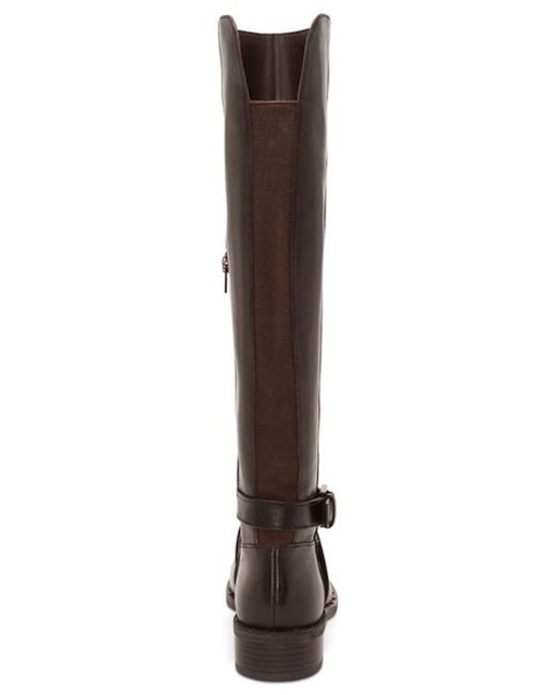 INC International Concepts Women's Round Toe Zip up Leather Boots Brown Size 8M