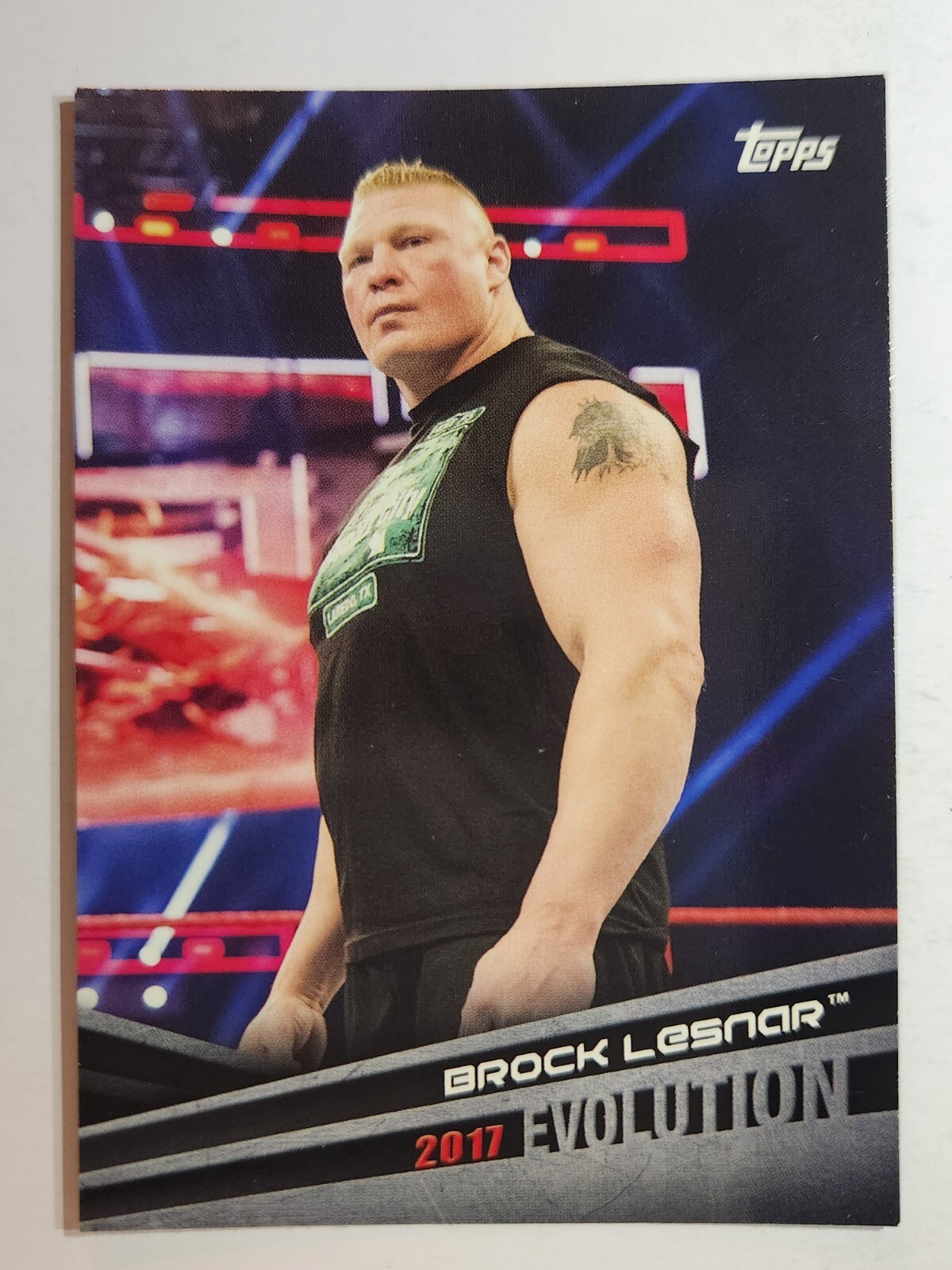 2018 Topps WWE Evolution #E-9 2017 BROCK LESNAR