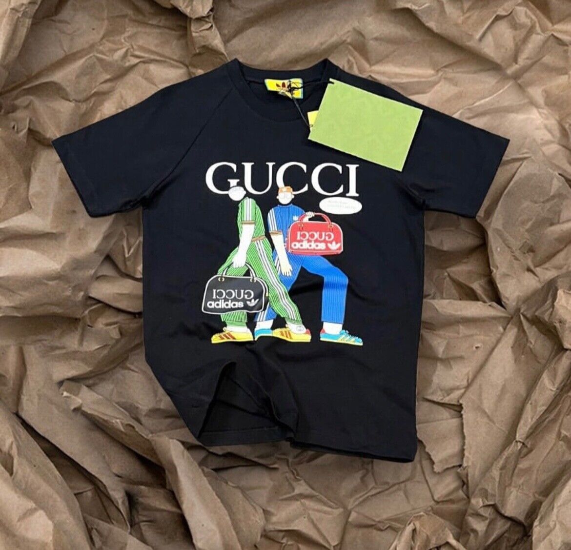 Men Adidas X Gucci Black Oversized T-Shirt Size L With Tags – Asa College:  Florida
