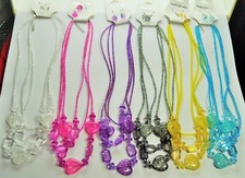 LOT OF 6/12 SUMMER COLOR NECKLACE SET FASHION JEWELRY WHOLESALE LOT 1