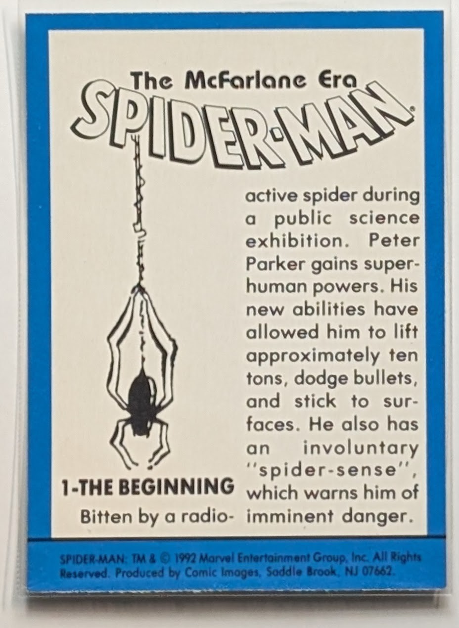 Spider-Man The McFarlane Era Trading Cards - 1992 - Comic Images - You Pick