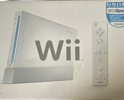 Nintendo Wii Console White Bundle with Wii Sports, Wii Fit, EA Sports Active