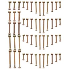  Bed Frame Screws Furniture Bolts Small and Nuts Kit Crib Hardware Replacement