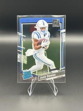 Josh Downs 2023 Donruss Clearly RC Base Rated Rookie #71 Indianapolis Colts