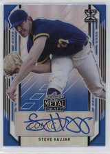 2021 Leaf Metal Draft Blue Rainbow 6/35 Steve Hajjar #BA-SH1 Auto v9t