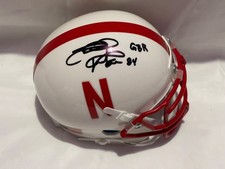 Nebraska Cornhuskers MICHAEL RUCKER signed Mini Helmet