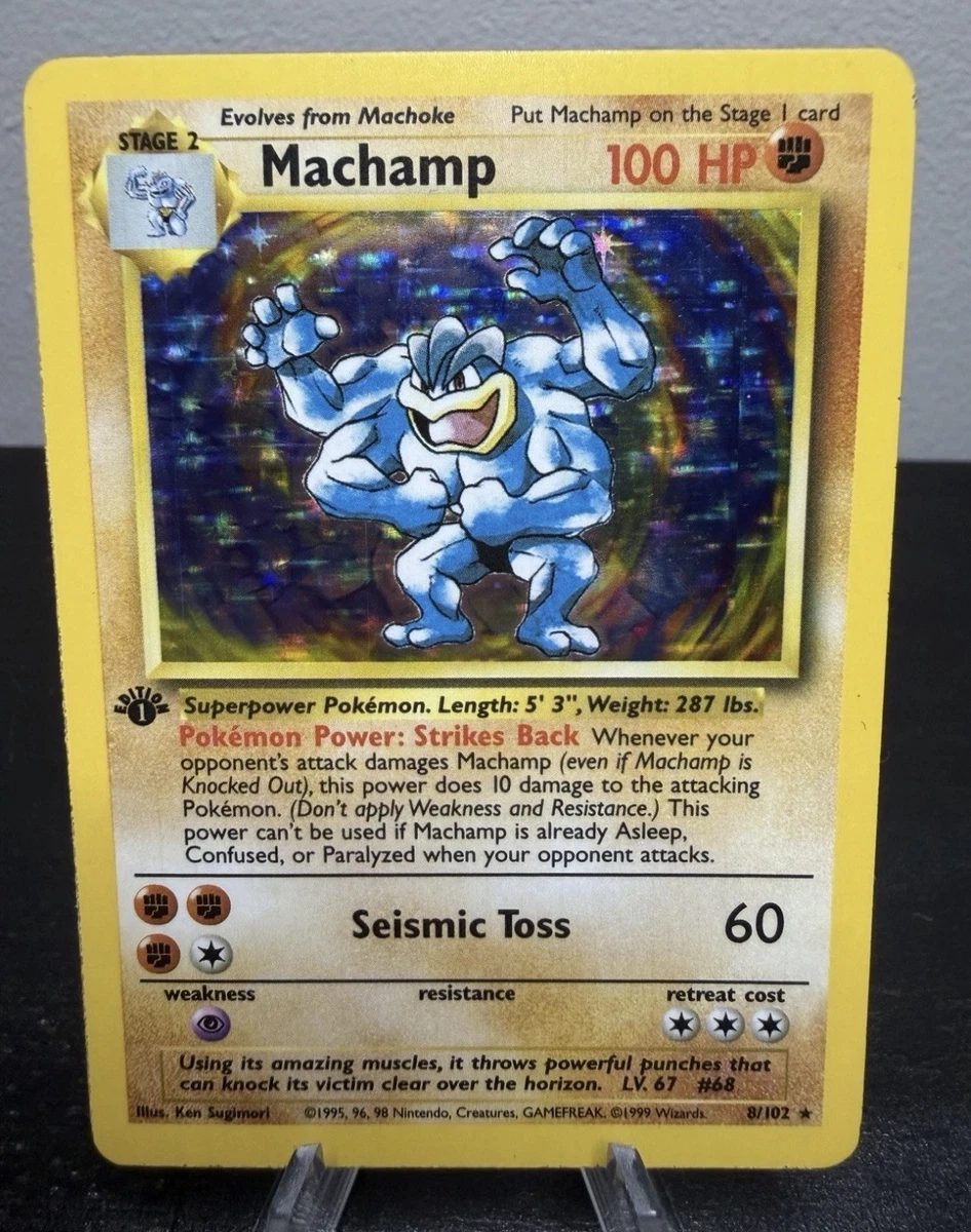 First Edition Pokémon Machamp Individual Cards for sale - eBay