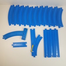 Lot of 17 TOMY Thomas The Train Trackmaster Track Pieces Blue 2001 Mixed Lot