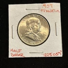 1957 Franklin Half Dollar  “1225057” 50C United States Silver Circulated