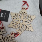 29 Wood Snowflakes Wooden Cutout Christmas Ornaments 3 8pc packs & 5 individual  — photo 2